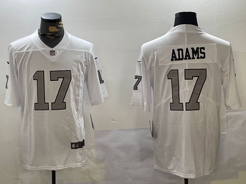 Men Oakland Raiders #17 Adams White 2024 Nike Vapor Limited NFL Jersey style 1